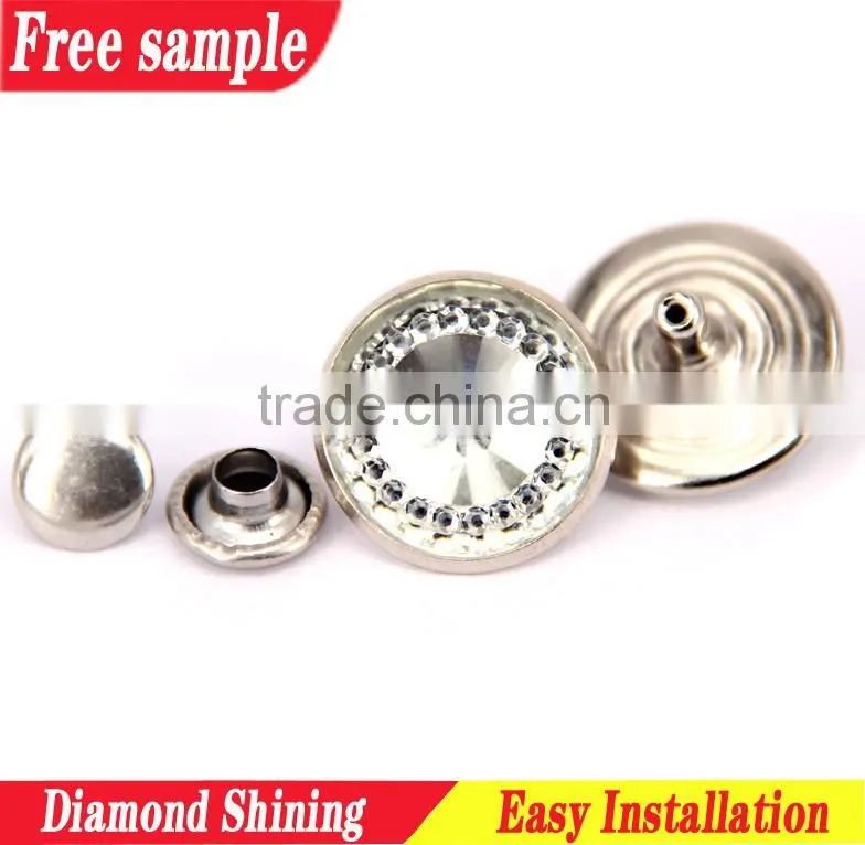 Rivet shoes buttons decorative metal accessories