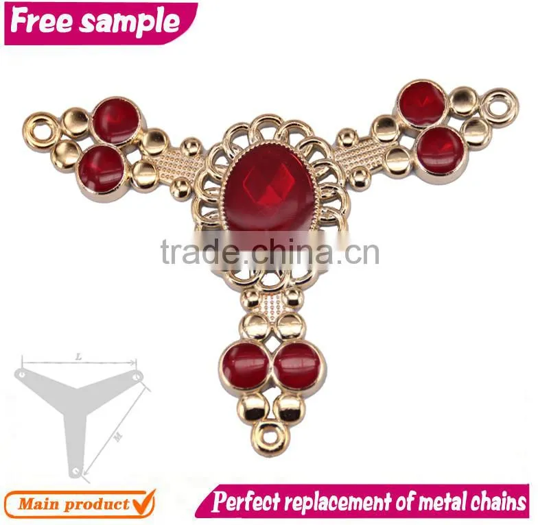 Fancy style women ladies red round jewelry shoe chains accessories