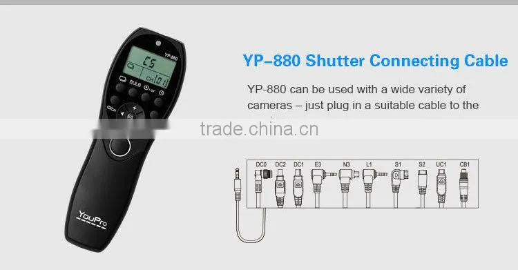 YouPro YP-880/E2 Wired Timer Remote Switch for FUJIFILM X-M1 / FUJIFILM X-A1 / FUJIFILM XQ1 / FUJIFILM X-E2 / FUJIFILM X-T1