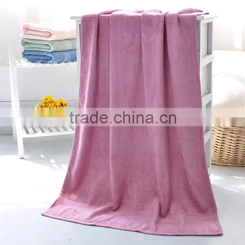 China High quality soft Bamboo cotton fabric bath towel