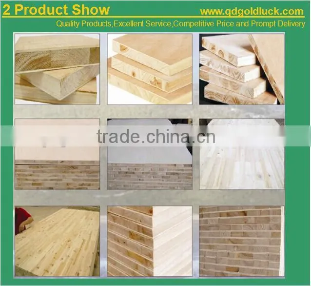 melamine faced blockboard/Veneered Block Board/laminated wood block board