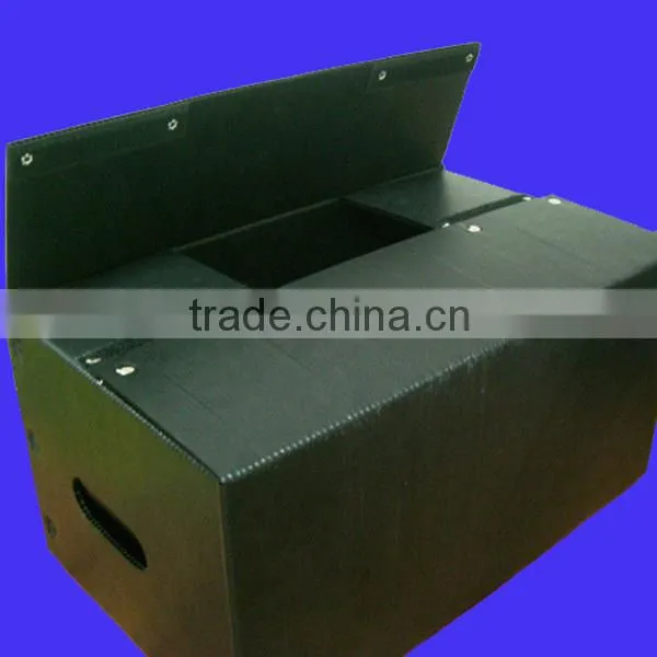 Green coroplast packaging box,corrugated plastic pp box,corflute box