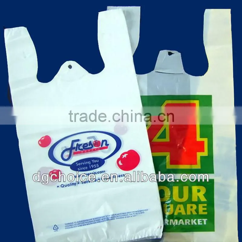 Guangdong making machine price custom printed packing t-shirt bag