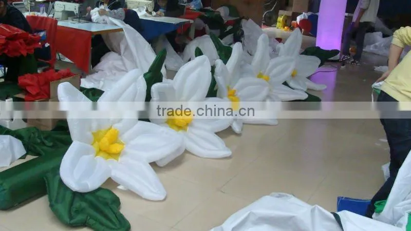Led inflatable flowers chian decorations/wedding flowers