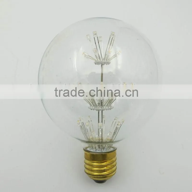 Led Firework Bulbs ST64/T30/G95/A19 Decorative Firework Bulbs E26/E27 Dimmable Firework Filament Bulbs 2W/4W/6W/8W