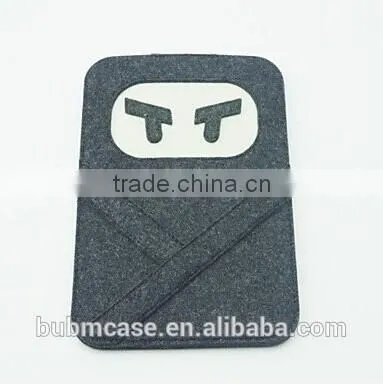 Black color 9.7 inch Wool Felt Tablet Case Cute Cartoon Naruto Bag Tablet Sleeve Tablet Pouch