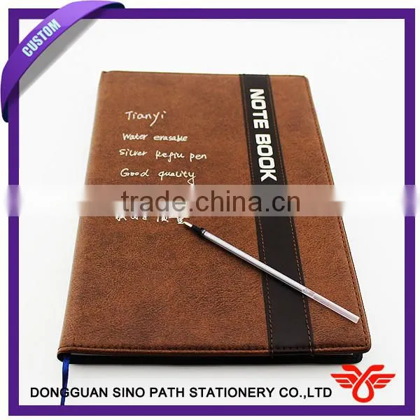 Water erasable silver refill pen, gel ink pen for leather industry