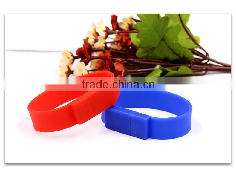 Wholesale Cheap Price Bulk Silicone USB Flash Drive Bracelet Free Sample