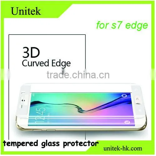 hot Full Cover nuglass Glass for Samsung s7edge broken tempered glass screen protector for Samsung