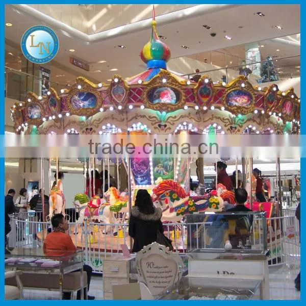 Christmas park kids amusement rides carousel horses sale/merry go round for sale