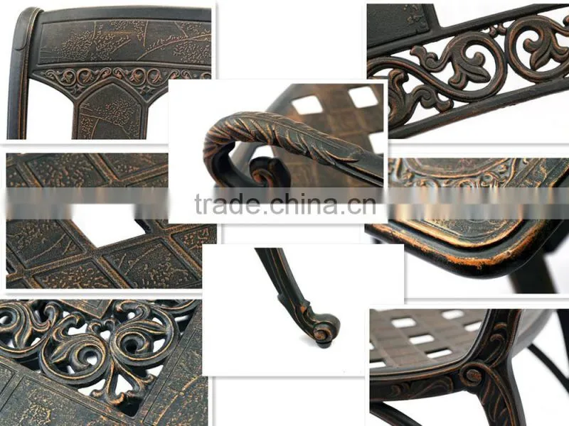 wholesale cast aluminum luxury furniture outdoor leisure patio chair garden outdoor furniture