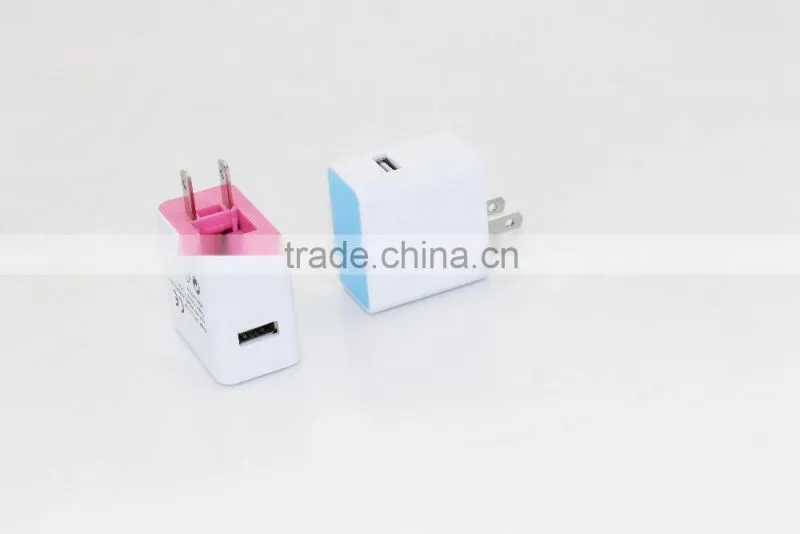 2 pin US type Approved CE ROHS travel commercial application Haiti usb charger