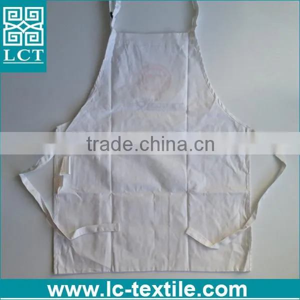 wholesale in stcok bulk cheap white blank bib polyester apron for india