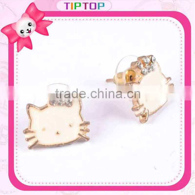 fashion unique hello kitty earrings for girls