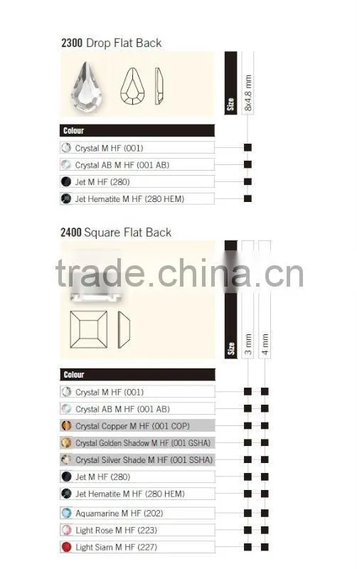 Flat Backs Hotfix Rhinestones