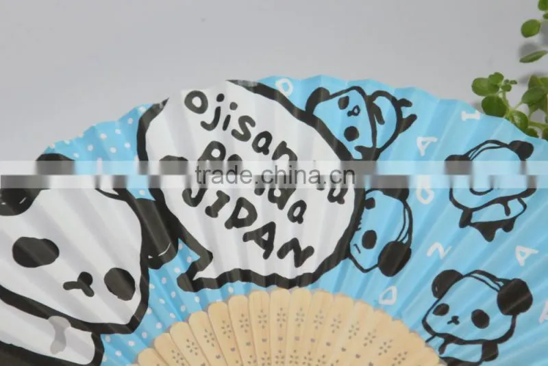 Lovely theme Bamboo paper craft hand fan