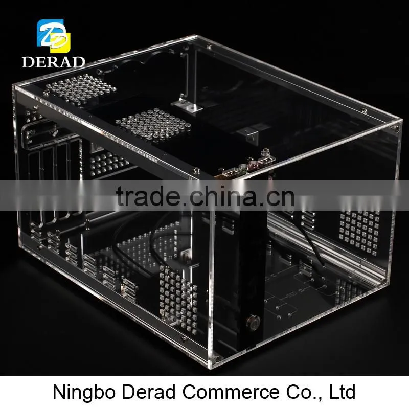 PC-C740 QDIY Deluxe Transparent Plastic Computer Case