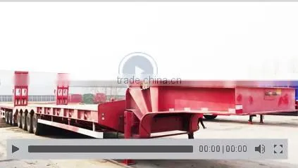used low bed trailer , Second-hand low bed truck trailer excavator trailer