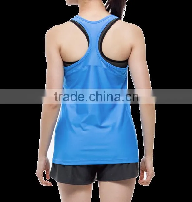 Athletic sports running yoga wear designer workout clothes for women tank top