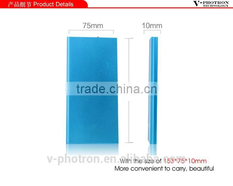 2014 new products China suppliers external portable power bank 12000mah