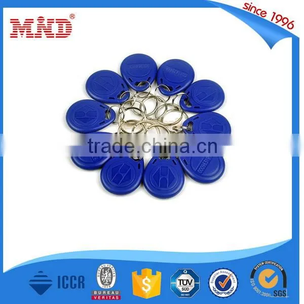 MDK01Cheap stock waterproof ISO14443A RFID key tag/RFID keyfob