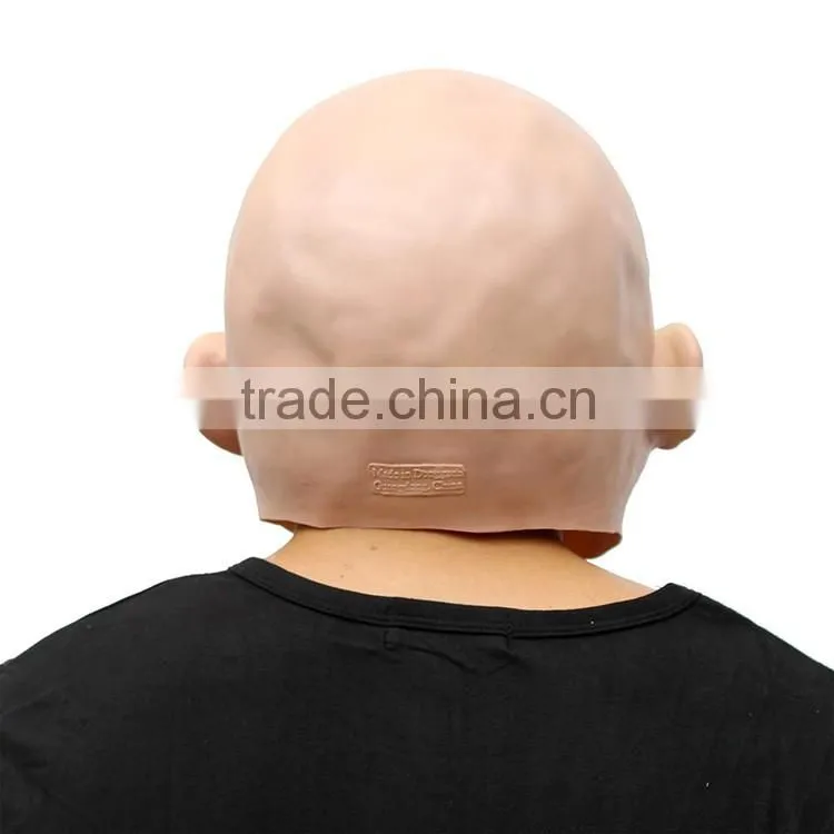 carnival party Educational Accessory sad Rubber Latex Realistic crying baby mask