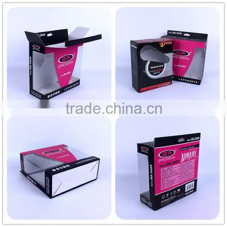 Folding corrugated hard plastic packaging box