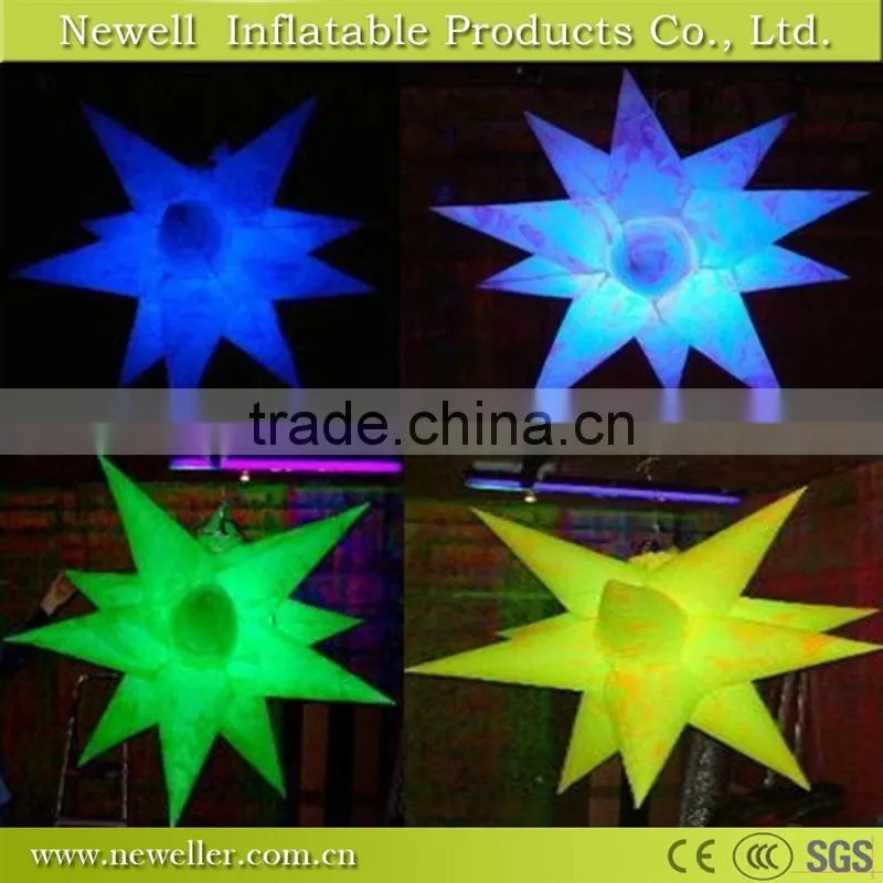 New type wedding decorative led inflatable star For Advertising