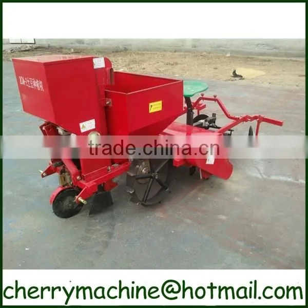 Farm equipment potato planter with covering plough