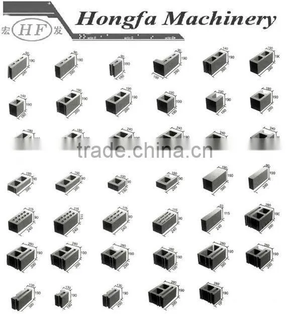 mobile no pallets block machine / ground forming block machine / mobile concrete hollow brick making machines JQM6-30
