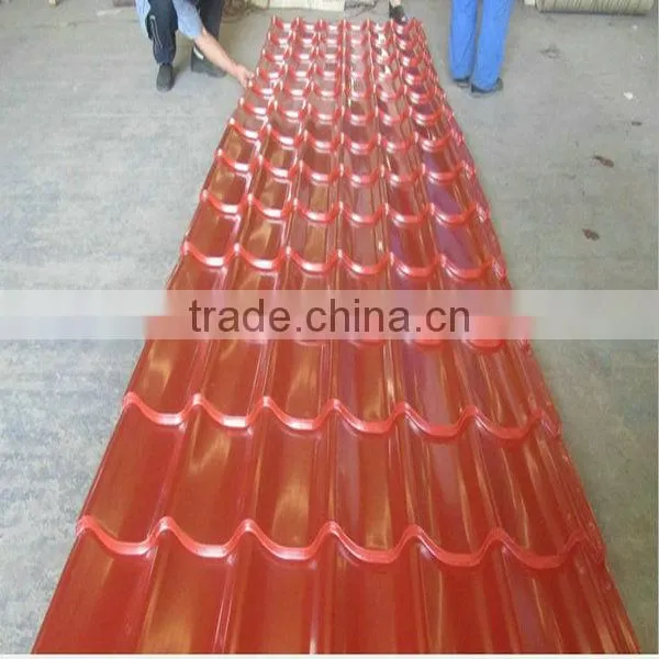 color glazed roof steel tile