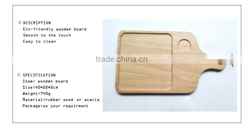 2015 new high quality handmade decorative wooden breakfast tray
