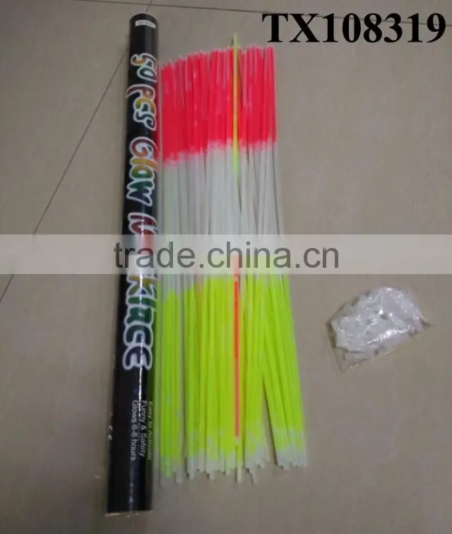 50 pieces glow stick bracelet liquid