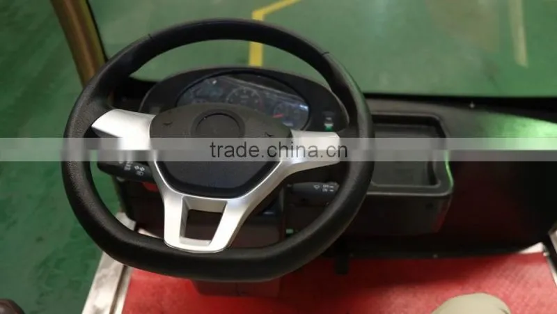 Latest model amusement park 14 passenger electric tourist shuttle bus