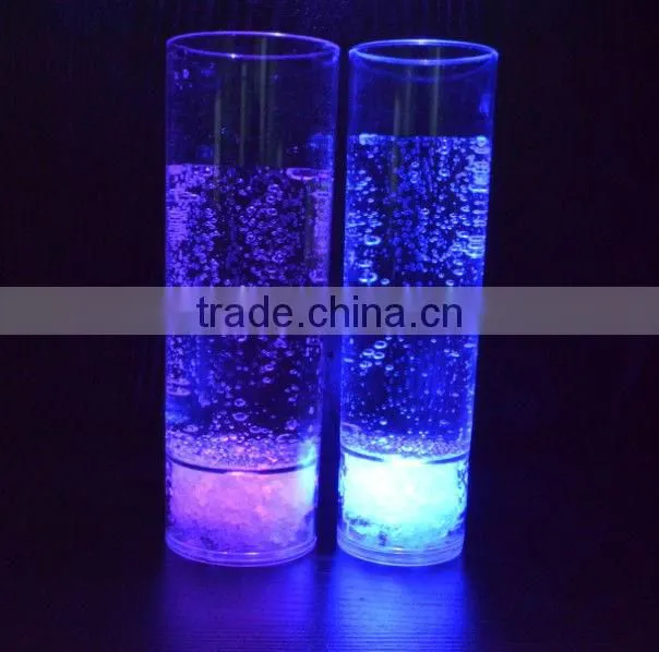 rechargeable lithium Battery light color changeable 300ML LED long Drink Glass