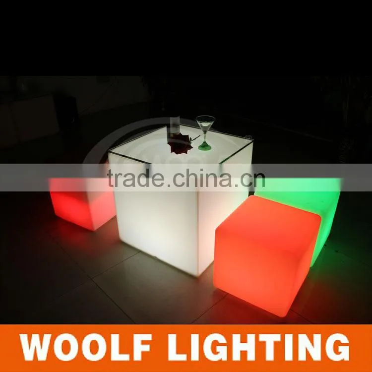 China Supplier Illuminated LED Cube Furniture Sale