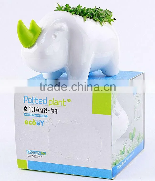 Supply fashion Creative animal plant - rhinoceros