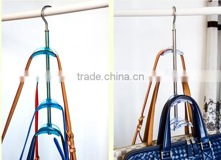 360 Degree Rotatable 4 Layer Hook Rack Bag Rack Bag Hanger