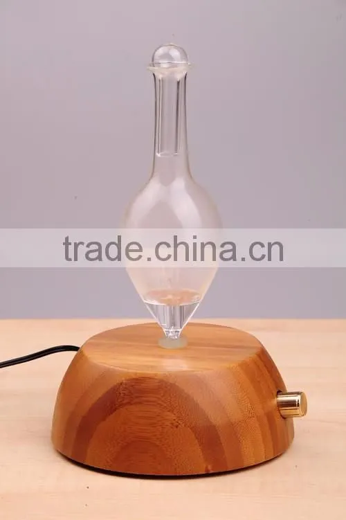 Elegant Bamboo Glass LED Aroma Diffuser Nebulization Oil Diffuser