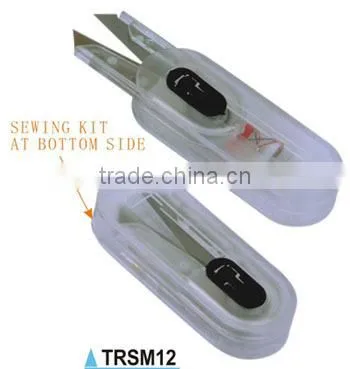 Mini scissor with sewing kit/travel sewing tool set with scissor