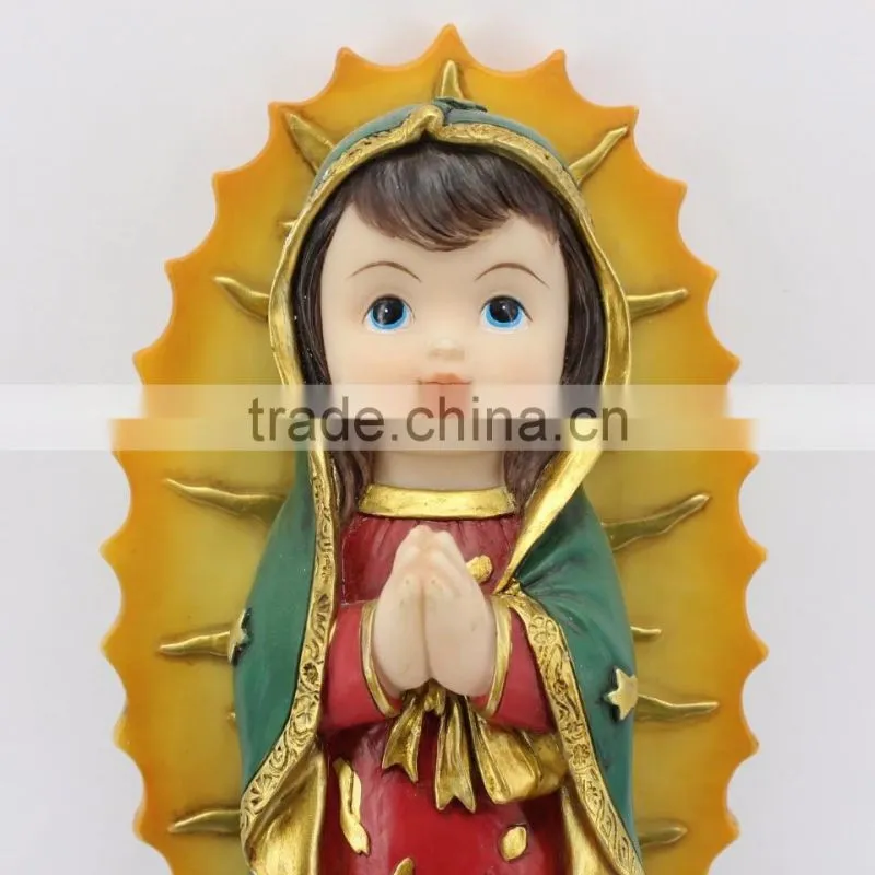 Custom religious decor blessed mother Guadalupe virgin mary statues