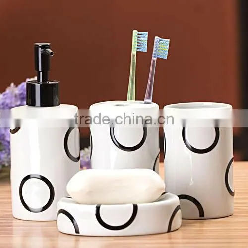 colourful ceramic bathroom set