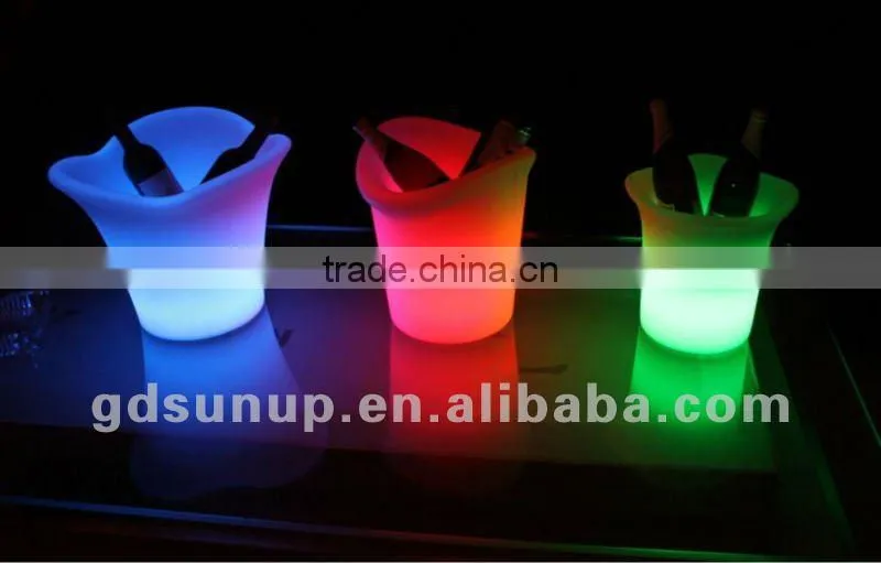 Rechargeable led champagne bucket led ice bucket