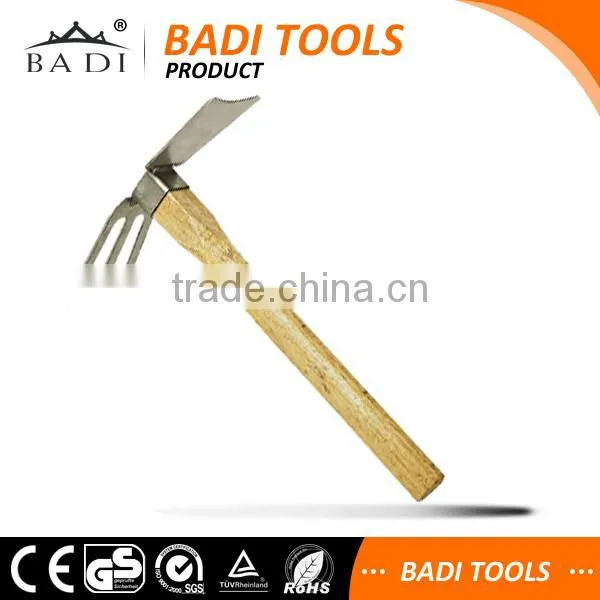 double use hand rotary hoe with fork rake