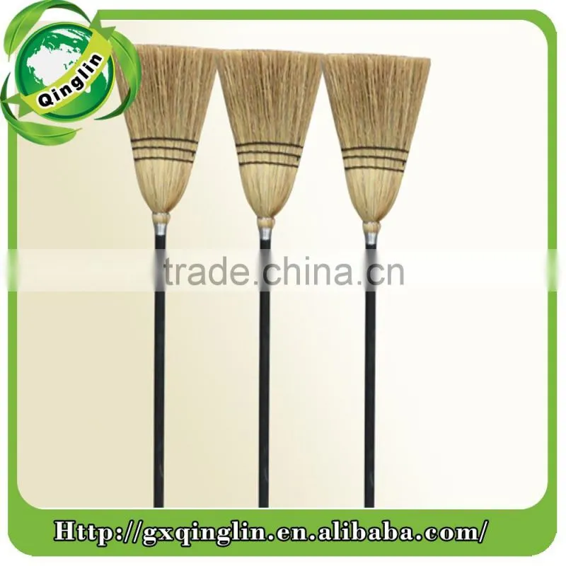 New product home usage Straw corn Broom with wooden handle