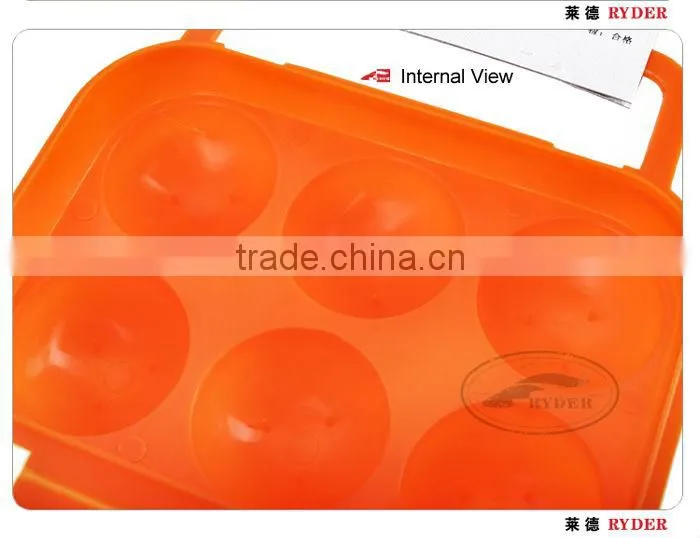 Plastic Camping 6 Egg Carrier