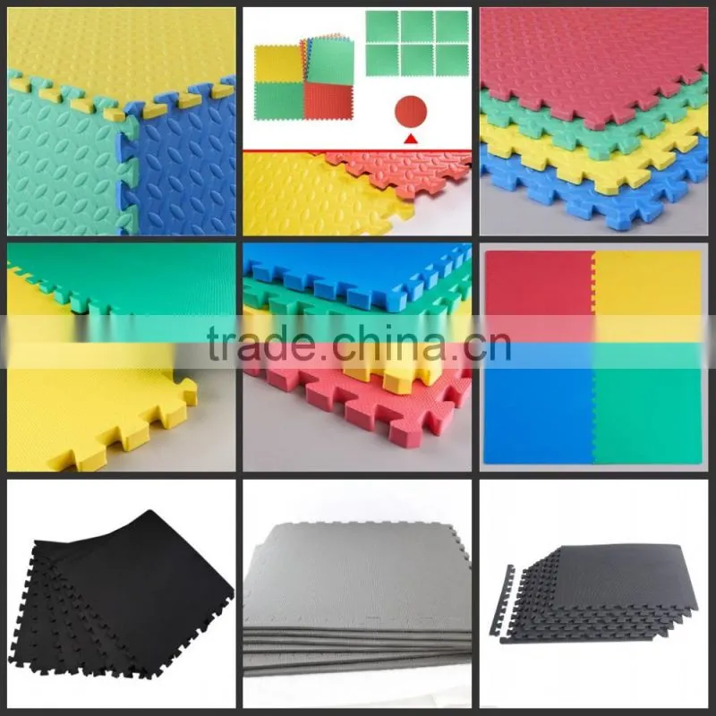 different kinds of exercise bike mat and eva mat rubber interlocking mats in china