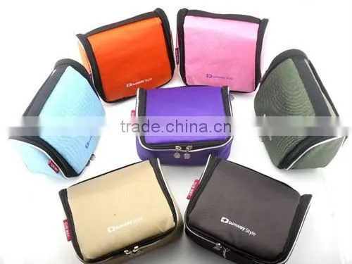 Hot sale Customized Polyester Cosmetic Bag Travel foldable toiletry bag