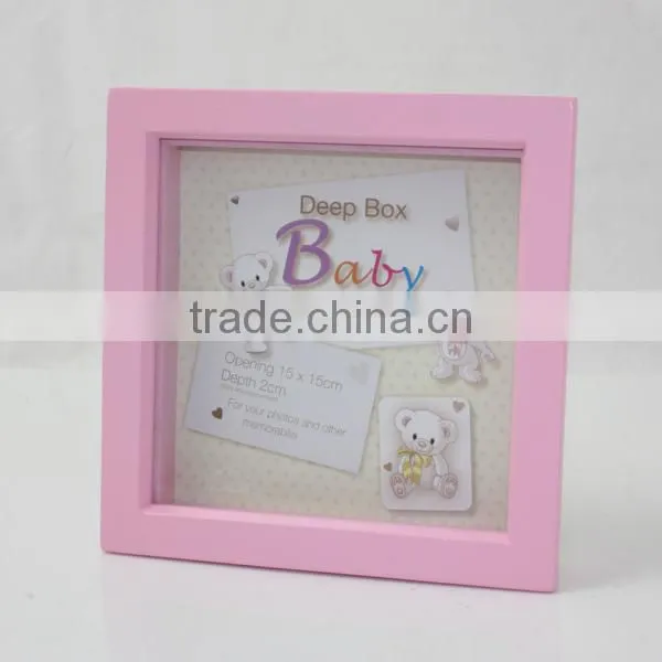 2016 hot sale baby wooden photo frame digital, most popular wooden photo frame digital W09A019