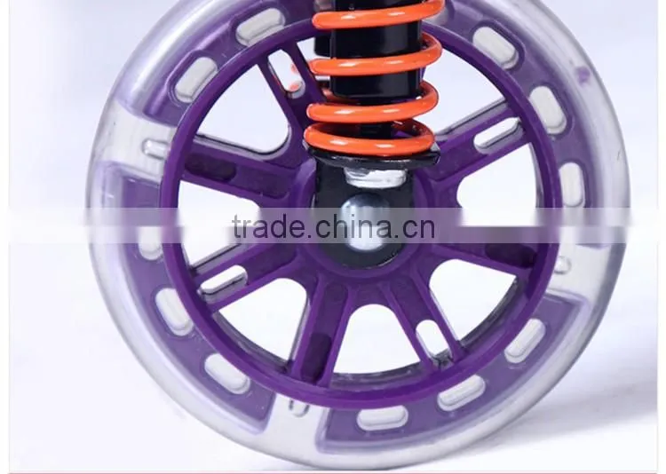 Three 120mm big wheels children scooter with aluminum frame for sales